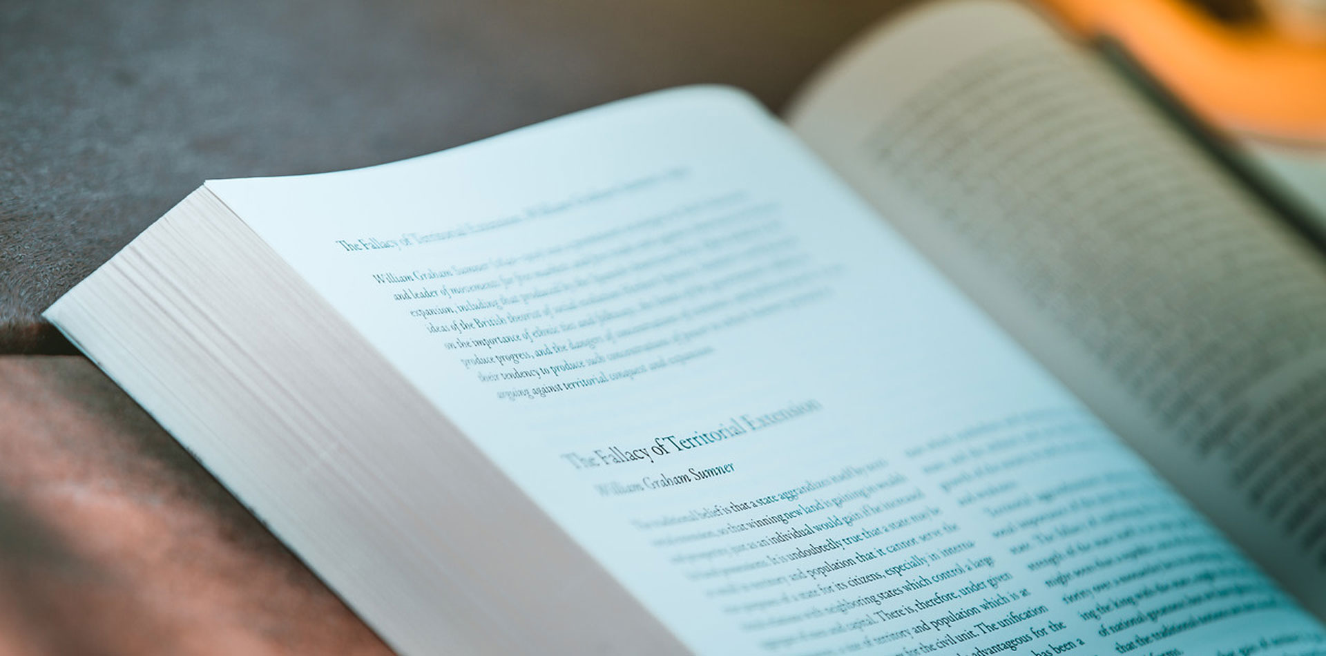 An open book of literature